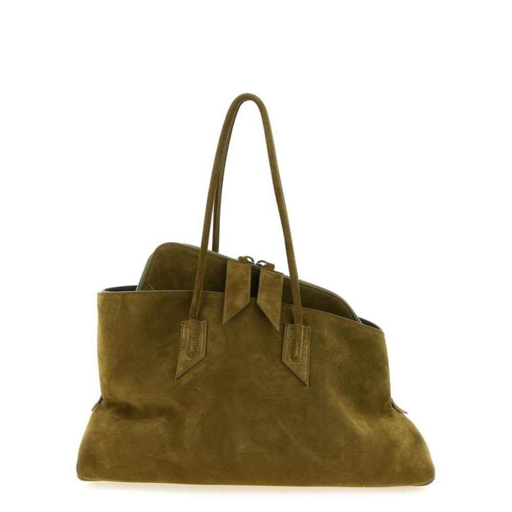 The Attico Bicolor Bovine Leather Shoulder Women's Bag